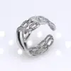 Wholesale Retro Round Titanium Steel Plating Open Ring 1 Piece