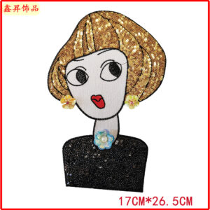 #3 plus handmade flower * beauty head 17*26.5cm