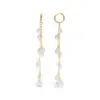 PVD Coated Real Gold Plated 18K Gold Geometric 304 Stainless Steel Acrylic Elegant French Style Waterproof Non Tarnish Drop Earrings