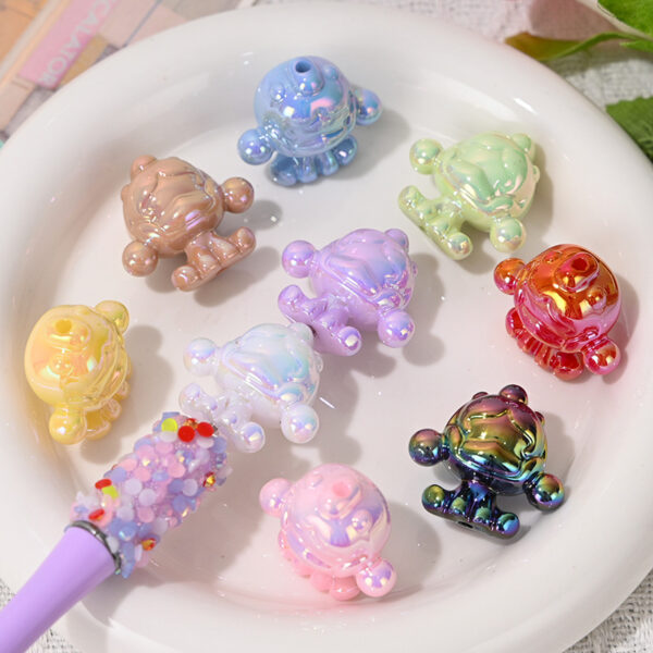 Wholesale Color-plated cute loose beads