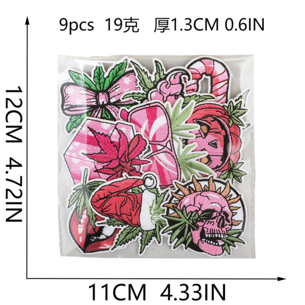 oly-94bd65e19db0439d779099efc6a54204 Wholesale Christmas hat embroidered fabric patch