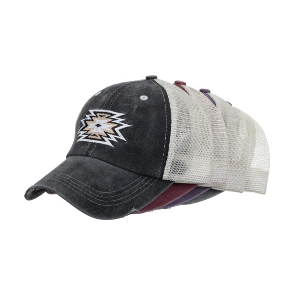 Wholesale Amazon AliExpress cross-border supply hat layer ponytail washed baseball cap embroidery casual baseball cap B946