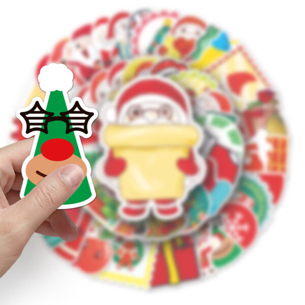 Wholesale 50 pcs/pack sheets do not repeat Christmas cartoon stickers