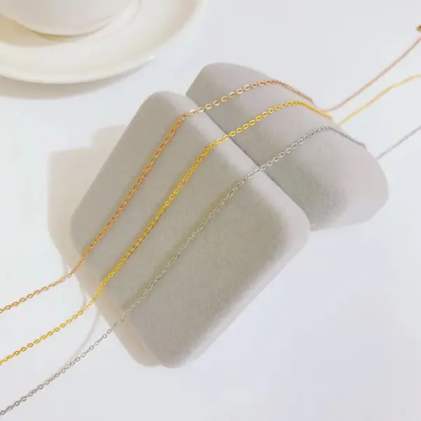 Wholesale Jewelry Simple Style Solid Color 304 Stainless Steel Stainless Steel Necklaces