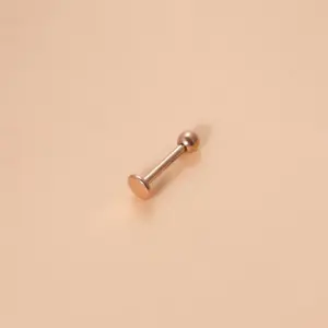 lip stud-Rose Gold / 10mm