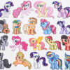 Wholesale Cartoon Embroidered Rainbow Cute Pony Series Fabric Applique