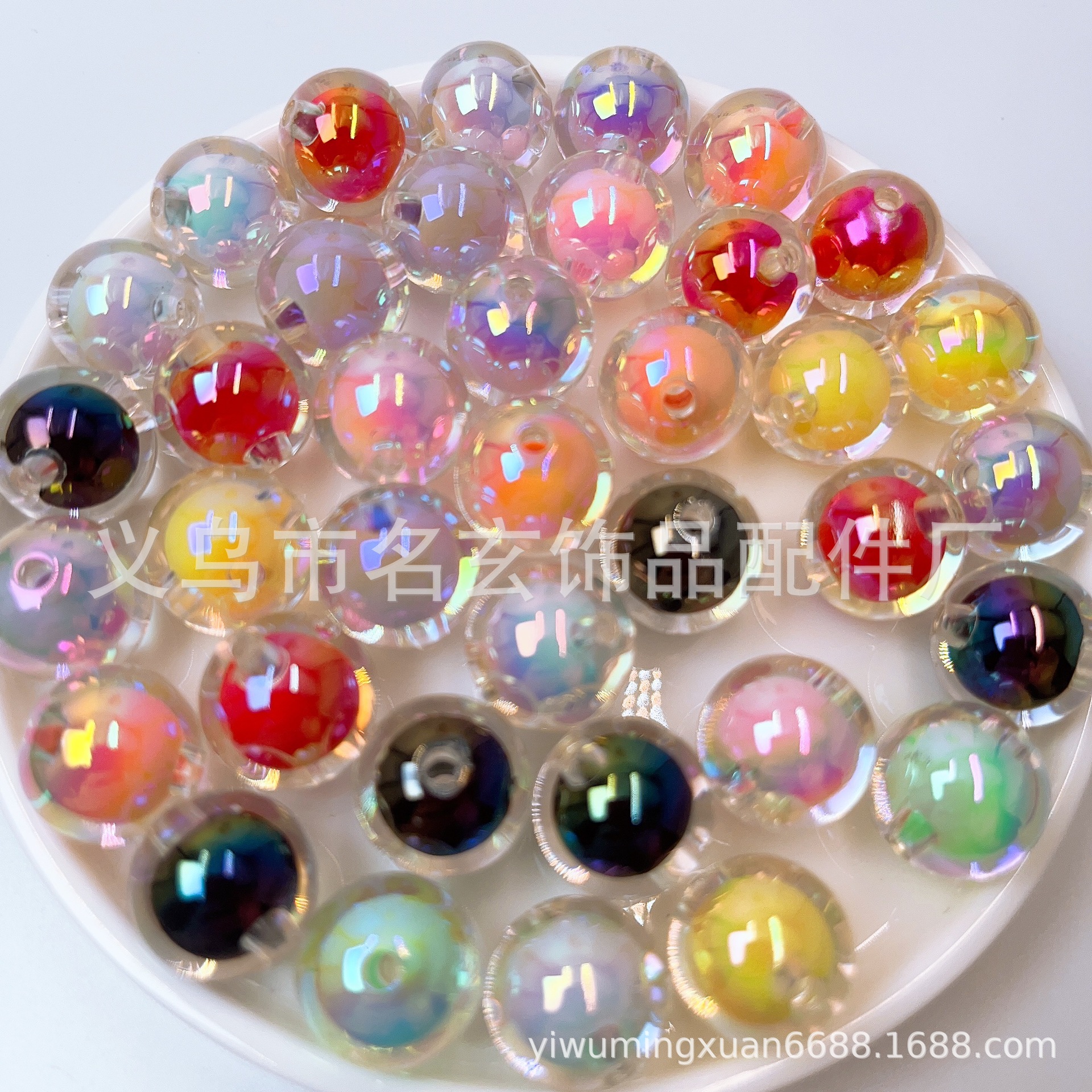 Wholesale Acrylic inner colored beads