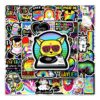 Wholesale 50 personalized DIY color rainbow graffiti cross-border ins wind laptop luggage decoration stickers