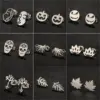 PVD Coated Real Gold Plated Leaf Heart Shape Stainless Steel Waterproof Non Tarnish Ear Studs