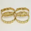 Wholesale Jewelry Vintage Style Classic Style Letter 304 Stainless Steel Brass Plating Bracelets Mesh Strap