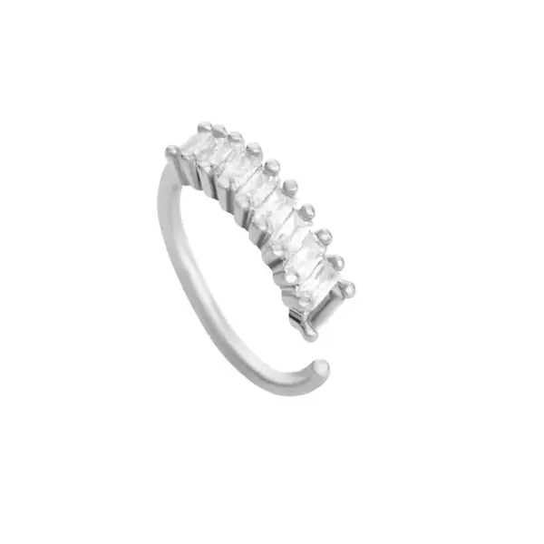 1 Piece Nose Rings & Studs Simple Style Geometric Alloy Inlay Rhinestones Nose Rings & Studs Nose Pin