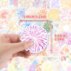 oly-950c8876db542edffa91ce4f29882118 Wholesale 50 Cute Fireworks Graffiti Stickers Water Cup Mobile Phone Waterproof Decorative Stickers Creative Cartoon Fireworks Stickers