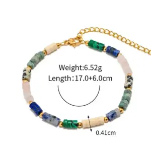 Blue Green Natural Stone Bracelet
