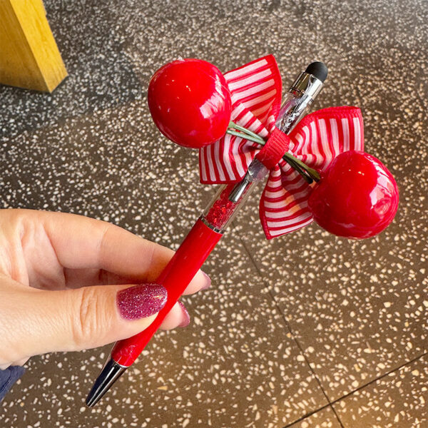 Wholesale Cartoon Cherry Bow Gel Pen
