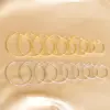 Fashion Circle Stainless Steel Plating Earrings 1 Pair