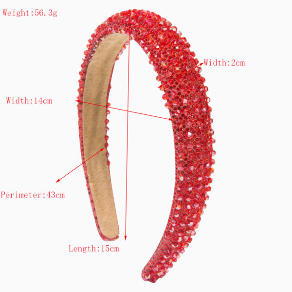oly-952f4310270f7dab2385cf1b5ef37dd6 Wholesale Korean fashion crystal rhinestone temperament all-match headband simple shiny full diamond creative personality headband sply