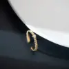 Wholesale PVD Coated 14K Gold Real Gold Plated Solid Color 304 Stainless Steel Fashion Waterproof Non Tarnish Open Ring