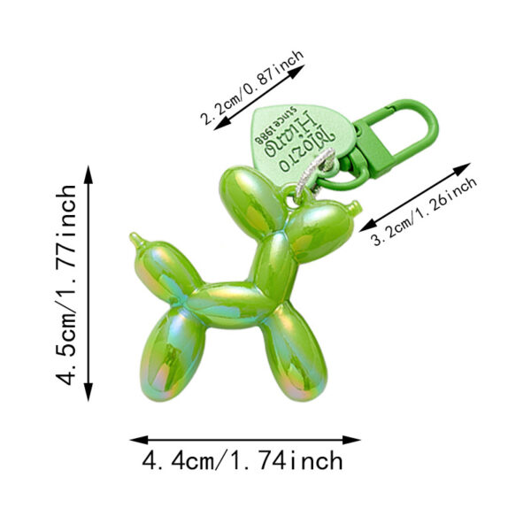 Wholesale Cross-Border Popular Jelly Balloon Dog Pendant Acrylic Keychain Export Blind Bag Bag Stereo Doll Pendant