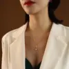 Wholesale PVD Coated Real Gold Plated 18K Gold Geometric 304 Stainless Steel Fashion Waterproof Non Tarnish 304 Stainless Steel Necklace