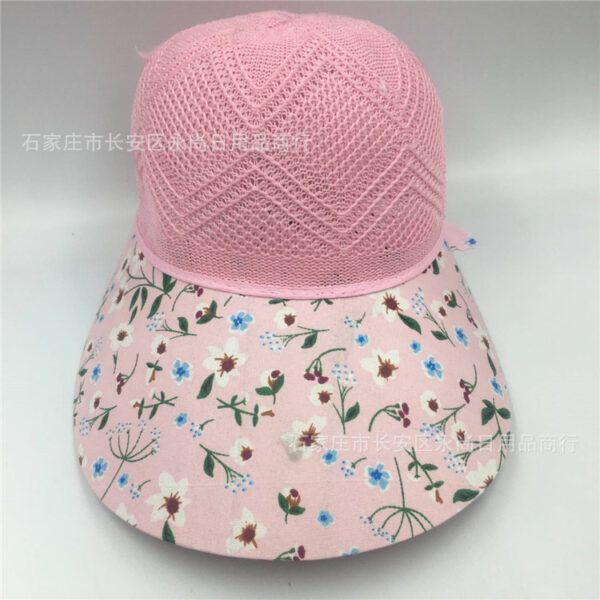 Wholesale Summer Women's Knitted Straw Hat Sunshade Beach Hat Outdoor Riding Big Riding Cap UV Protection Sun Hat
