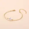 Wholesale Fashion Geometric Copper Zircon Bracelets In Bulk