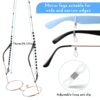 oly-9566d632f776c0caa38349bd42c77f37 Wholesale Glasses Necklace Pearl Sunglasses Anti-lost Glasses Rope Zippe