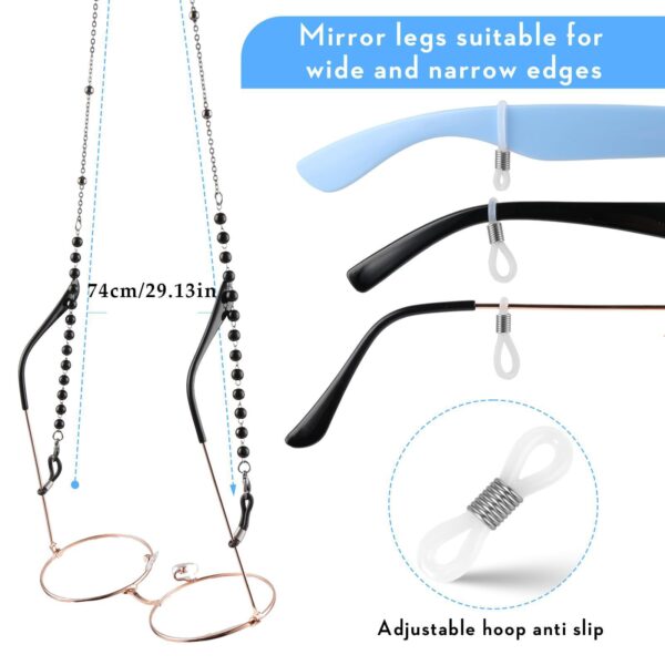 oly-9566d632f776c0caa38349bd42c77f37 Wholesale Glasses Necklace Pearl Sunglasses Anti-lost Glasses Rope Zippe