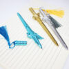 Wholesale South Korea Creative Sword Gel Pen Long Sword Tassel Blue Core Weapon Pen Student Stationery 8716