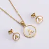 Wholesale PVD Coated 18K Gold Plated Letter Stainless Steel Simple Style Waterproof Non Tarnish