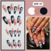 Wholesale WM-57 Funny Face Nail Art Patch Halloween Cross-border Wear Nail Art Patch 24 Finished Nail Art Patch