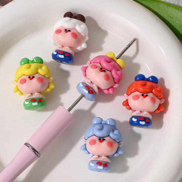 Wholesale Cartoon/Anime Character Straight Hole Beads