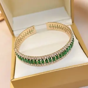 1 Opening 8 Bracelet-Green-Rectangular.