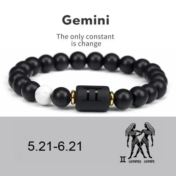 Fashion Geometric Natural Stone Patchwork Bracelets 1 Piece