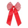 Wholesale New Year's Big Red Vintage Houndstooth Hairpin Bow Ribbon