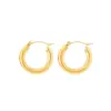 PVD Coated Real Gold Plated 18K Gold Geometric 304 Stainless Steel Fashion Waterproof Non Tarnish Earrings