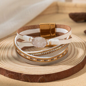 25010806-beige / Zinc alloy+pu