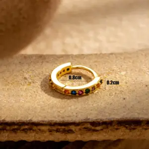 8mm Gold Color 1 Piece