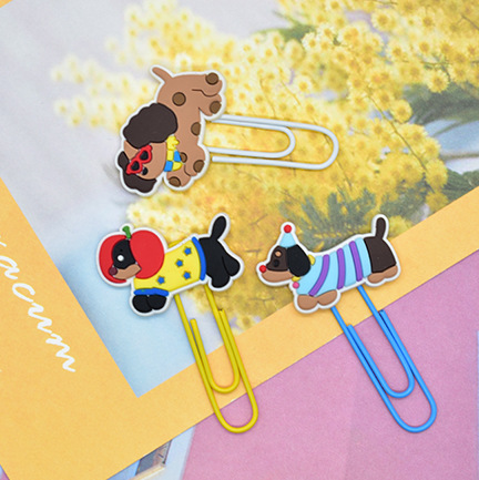 oly-95aaf7604bb728ddbcb2bad10aea387f Wholesale Random 50pcs Cartoon Pet Dog Dachshund Bookmark