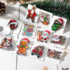 Wholesale Santa Claus brooches with a festive atmosphere, perfect for parties, bags, and cross-border decorations.