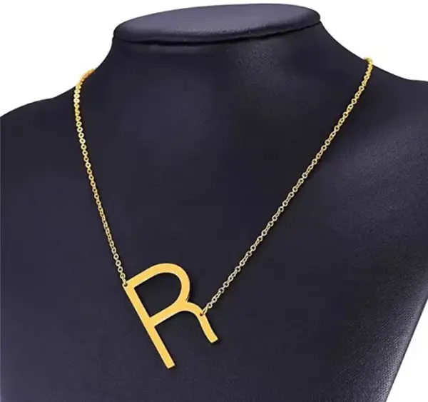 Wholesale Jewelry Fashion Letter 304 Stainless Steel 18K Gold Plated Plating Stainless Steel Necklaces