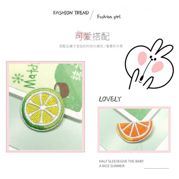 Wholesale Cartoon Fruit Computer Embroidery Chapter Embroidery Decorative Sticker Clothing Accessories Patch Hand Account DIY Embroidery Chapter Self-adhesive