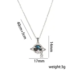 355 Week Five-Pointed Star Necklace / Steel Color