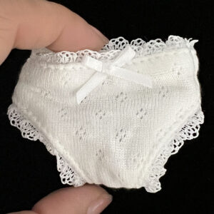 Fat body white bow underwear