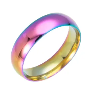 Wholesale Jewelry Fashion Printing 201 Stainless Steel No Inlaid Gold Plated