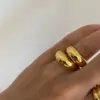 Wholesale Jewelry Fashion Solid Color 304 Stainless Steel Stainless Steel Rings