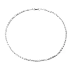 Oval White Gold Color 45cm