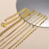 201 Stainless Steel Solid Color PVD Coated 18K Gold Plated Real Gold Plated Simple Style Waterproof Non Tarnish Plating Gold Bracelets