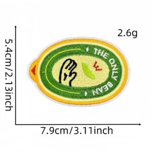 Green plant cloth stickers 8#