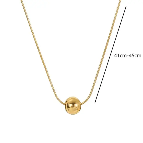 Wholesale Jewelry Elegant Wedding Simple Style Solid Color Titanium Steel Pendant Necklace