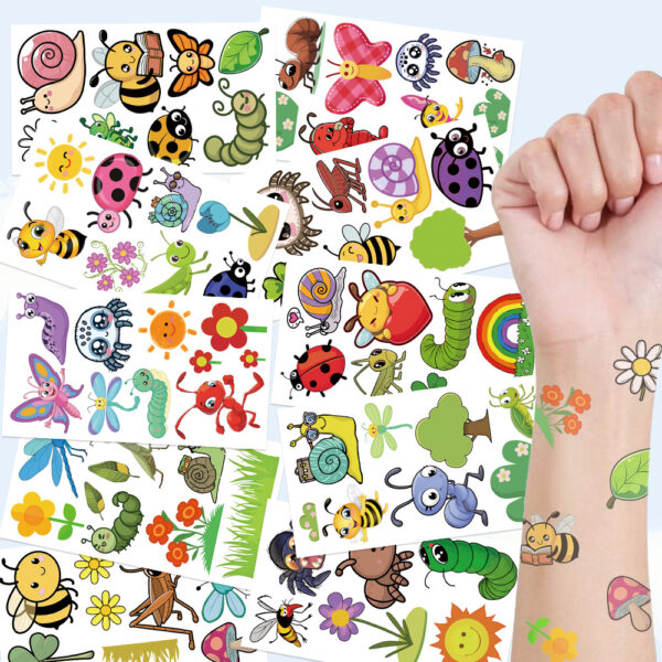 Wholesale 10 Sheets/Pack of New Cross-Border Cartoon Cute Animal Tattoo Stickers for Party Decoration, Arm and Face Stickers